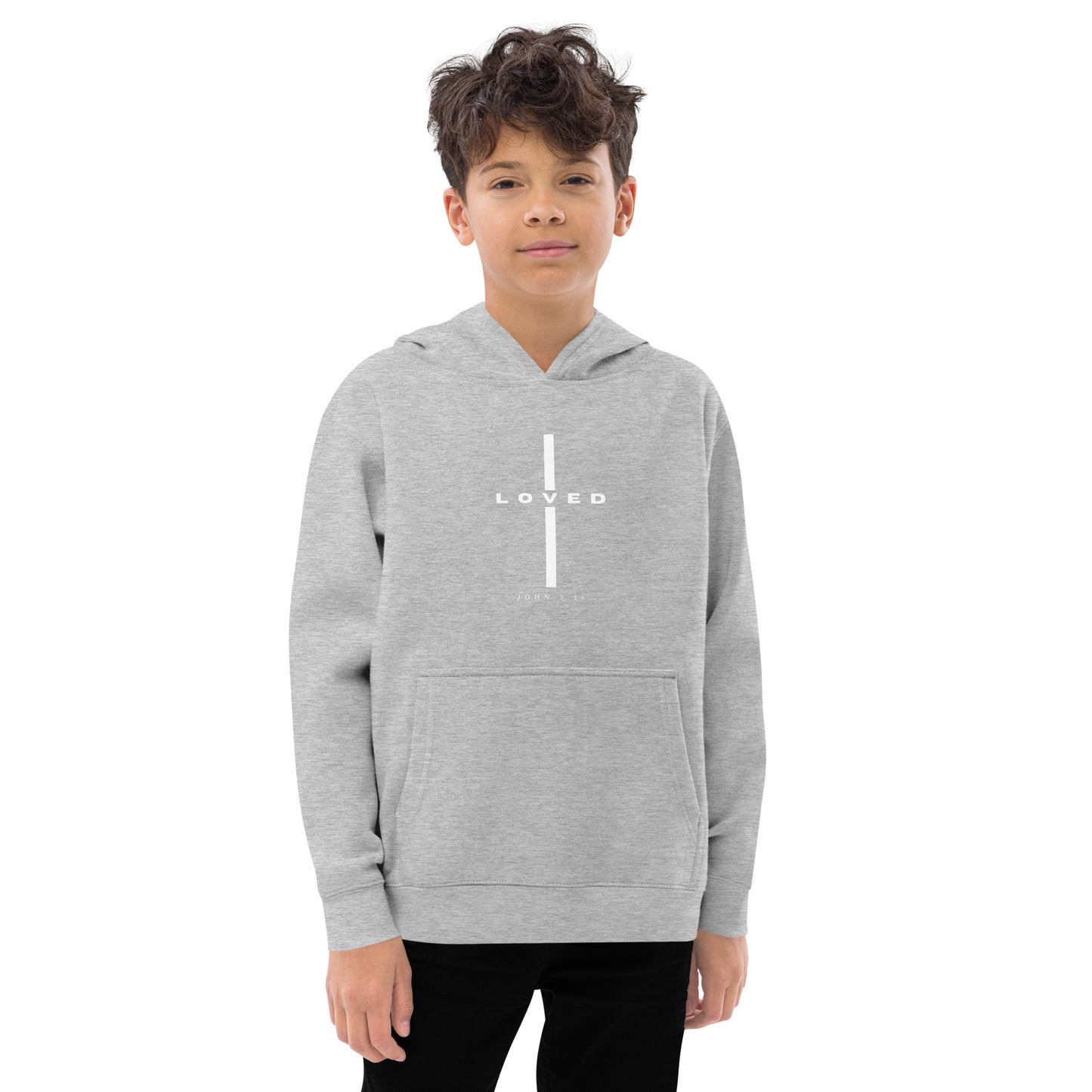 KIDS LOVED CROSS HOODIE - Faith & Fashion