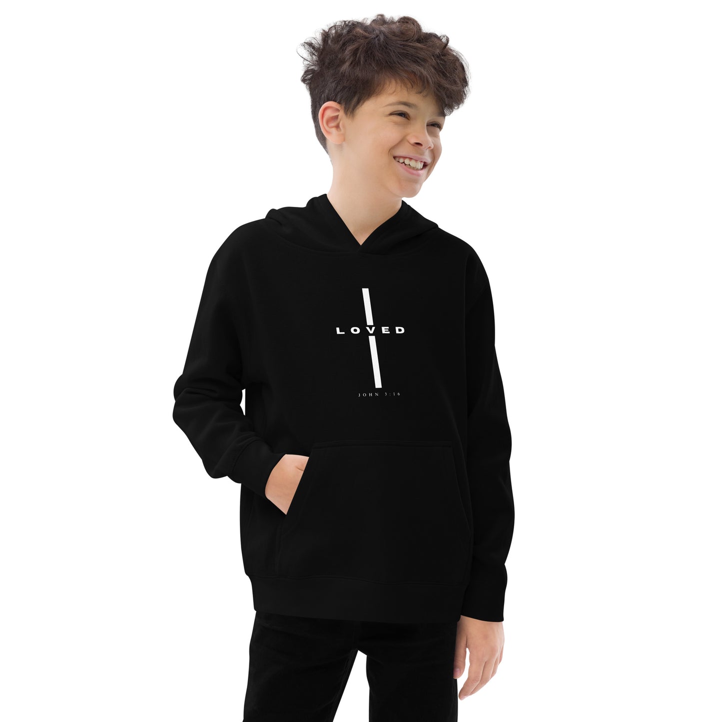 KIDS LOVED CROSS HOODIE - Faith & Fashion