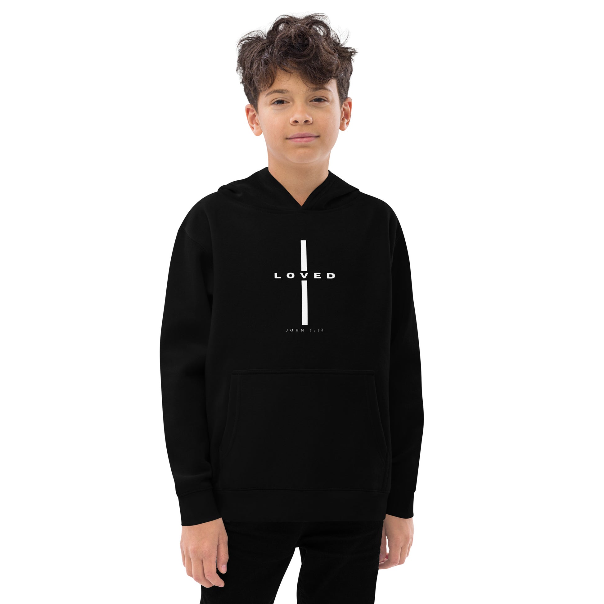 KIDS LOVED CROSS HOODIE - Faith & Fashion