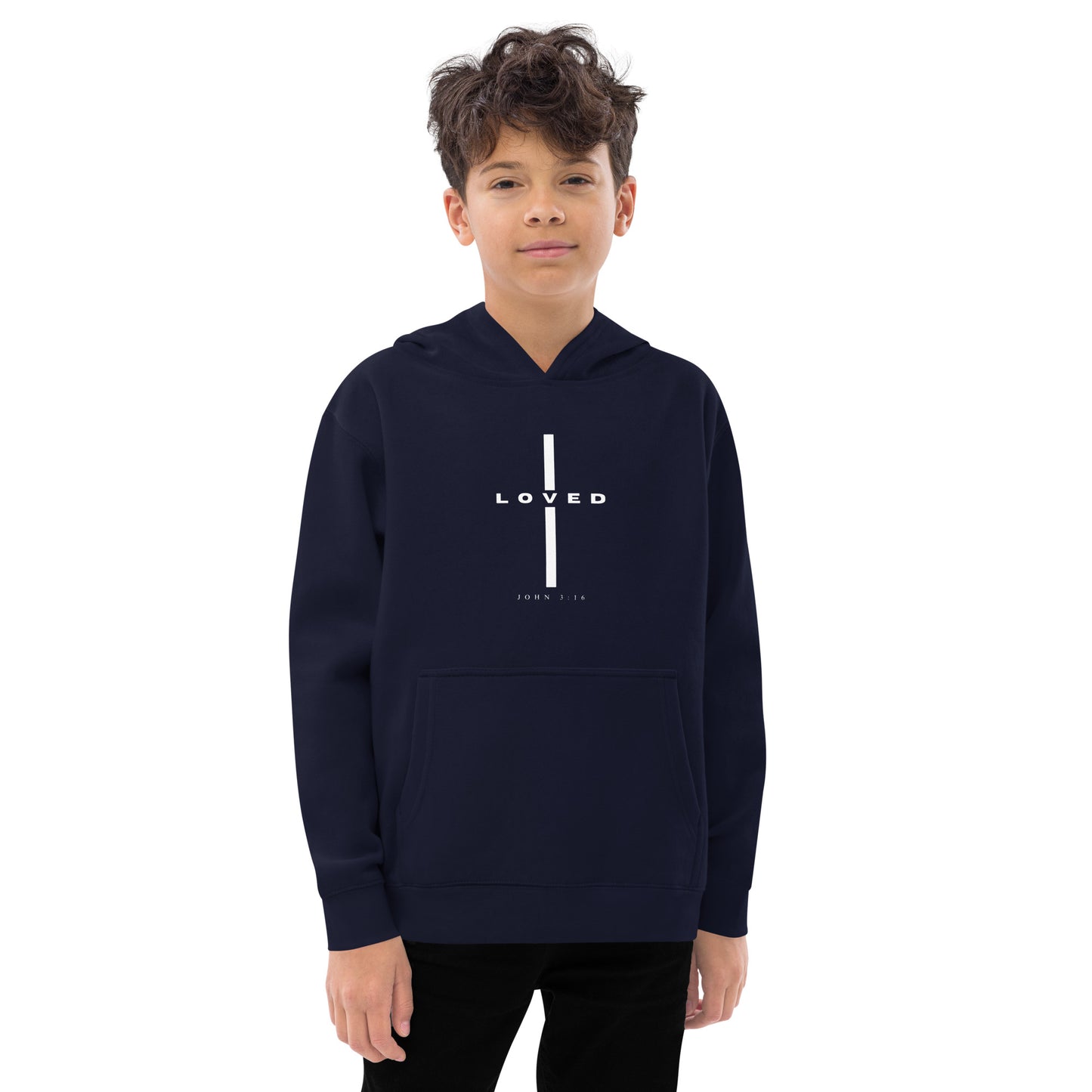 KIDS LOVED CROSS HOODIE - Faith & Fashion